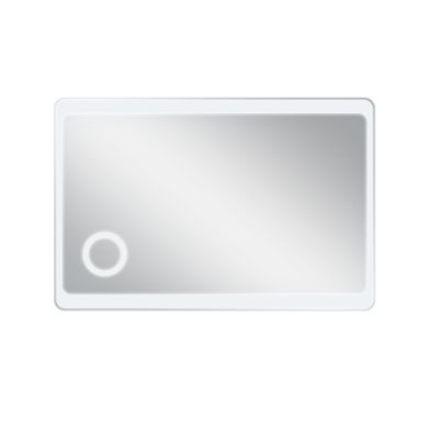 Фото Зеркало Qtap Aquarius 1200х800 с LED-подсветкой кнопочный выключатель, линза, QT2178141980120W