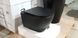 Унітаз підвісний Newarc Modern сидіння Slim Soft-Close, чорний матовий (3823B-M) Фото 5 з 7