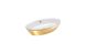 Раковина настольная Catalano Gold&Silver 70х42 см без отверстия под смеситель, белый/золото 170VLNBO Фото 1 из 3