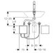 Сенсорний змішувач для умивальника Geberit Piave (116.161.21.1) хром Фото 2 з 2