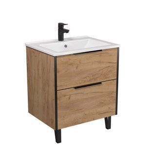 Фото Тумба підлогова Мойдодир Line Craft 60 з умивальником Cosmo 60 (00-0009369)