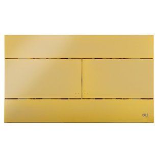 Фото Панель смыва OLI Slim для инсталляции, gold 154962