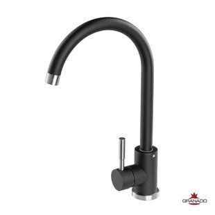 Фото Змішувач для мийки Granado Elche black shine