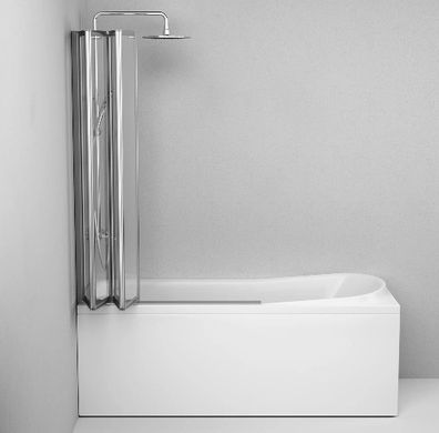 Фото Душевая шторка для ванны 100х140 см, поворотно-складная AM.PM WU80BS-100-140CT Like