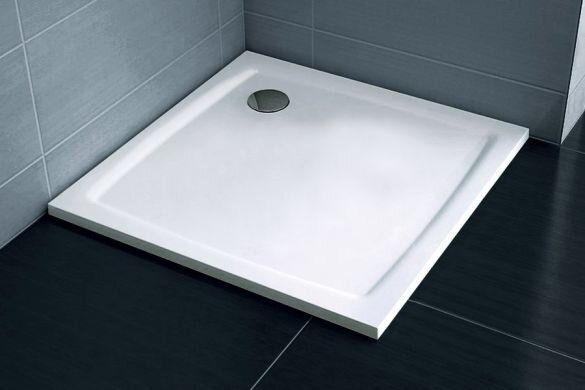 Фото Піддон для душових кабін Ravak GALAXY PERSEUS 90 PRO Flat, квадратний, литий мармур, XA037711010