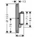 Термостат скрытого монтажа HANSGROHE ShowerSelect Comfort S черный матовый (15553670) Фото 2 из 2