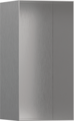 Фото Hansgrohe XtraStoris Minimalistic Настінна ніша з відкритою рамкою 30х15х14см Brushed Stainless Steel (56076800)