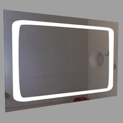 Фото Зеркало прямоугольное Volle 16-55-558, 55x80 см, с подсветкой, с линзой 3X