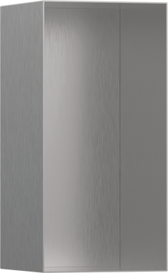 Фото Hansgrohe XtraStoris Minimalistic Настінна ніша з відкритою рамкою 30х15х14см Brushed Stainless Steel (56076800)