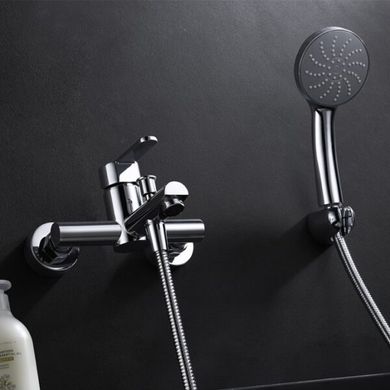 Фото Змішувач для ванни з душовим набором IMEX ROMA, хром BDR001-4