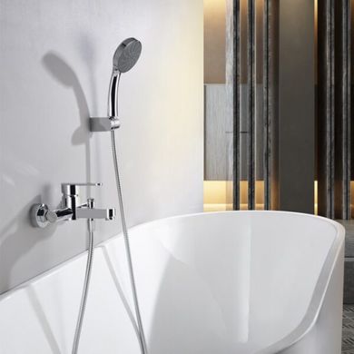 Фото Змішувач для ванни з душовим набором IMEX ROMA, хром BDR001-4