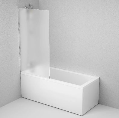 Фото Душевая шторка для ванны, матовое стекло 80х140 см AM.PM WU90BS-080-140CM Gem