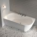 Ванна акрилова Ravak FREEDOM Corner L 1700x800 білосніжна/чорна сифон Click-Clack (XC00100043) Фото 3 з 10