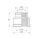 Муфта перехідна Karro 3/4"х1/2" ВВ нікельована KR-3122 (CV011416)