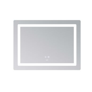 Фото Дзеркало Lidz Kubis (KU2) 800х600 з LED-підсвічуванням Touch, з антизапотіванням, з димером, рег. яскравості LD78LF904806048446