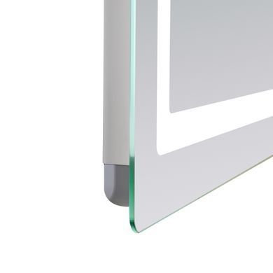 Фото Дзеркало Lidz Kubis (KU2) 800х600 з LED-підсвічуванням Touch, з антизапотіванням, з димером, рег. яскравості LD78LF904806048446