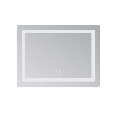Фото Дзеркало Lidz Kubis (KU2) 800х600 з LED-підсвічуванням Touch, з антизапотіванням, з димером, рег. яскравості LD78LF904806048446