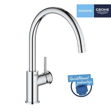 Фото Змішувач для кухні Grohe QuickFix Start Classic 31553001