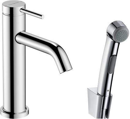 Фото Комплект для гігієнічного душу Hansgrohe Tecturis S зі зливним клапаном Push-Open, хром (73211000)