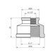 Муфта перехідна Karro 1"х1/2" ВВ нікельована KR-3122 (CV012504)
