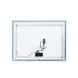 Зеркало Qtap Stork 800х600 с LED-подсветкой Touch, линза, цифровые часы, диммер, рег. яркости QT157814226080W Фото 5 из 8