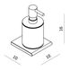 Дозатор для жидкого мыла Volle FIESTA, подвесной, хром (15-77-312) Фото 2 из 2