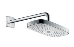 Верхний душ Hansgrohe Raindance Select 300 мм с держателем хромированный/белый (27385400)