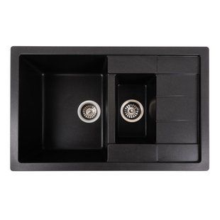 Фото Гранитная мойка для кухни Platinum 7850W TOSKANA матовый Морион