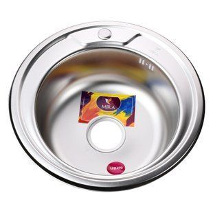 Фото Мойка кухонная Mira MR 490 E Satin 0.6