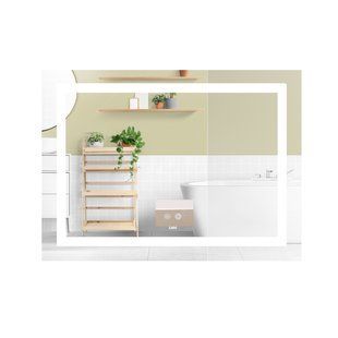 Фото Дзеркало Lidz Kubis (KU1) 900х700 з LED-підсвічуванням Touch, з антизапотіванням, з димером, рег. яскравості LD78LF904907048451