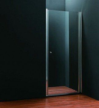 Фото Душевая дверь Koller Pool QP10 80 см, прозрачное стекло, профиль хром