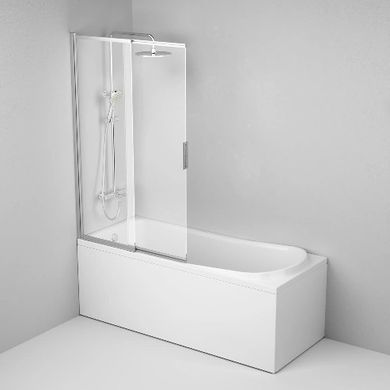 Фото Душова шторка для ванни, розсувна 100х150 см AM.PM WU80S-100PS-150MT Like