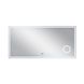 Зеркало Qtap Stork 1400х700 с LED-подсветкой Touch, линза, цифровые часы, диммер, рег. яркости QT1578142270140W Фото 3 из 8