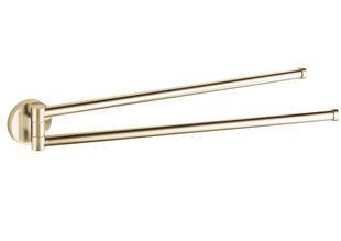 Фото Вішалка для рушників VBI VENUS BRUSH GOLD поворотна подвійна (VBI-040018BG)