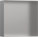 Hansgrohe XtraStoris Minimalistic Настінна ніша з відкритою рамкою 30х30х10см Brushed Stainless Steel (56073800) Фото 1 з 7