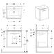 Комплект Geberit SELNOVA Square: умивальник Slim Rim, з тумбою 60x50,2см, білий глянець (501.252.00.1) Фото 2 з 2