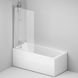 Душова шторка для ванни 80х140 см AM.PM роспашна WU90BS-D080-140CT Gem Фото 1 з 3