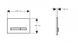 Клавіша змиву Geberit Sigma50, білий/чорний хром (115.671.11.2) Фото 2 з 3