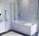 Душова шторка на ванну 80х140 см, орні з нерухомою стінкою AM.PM WU90BS-D3W5-140CT Gem Фото 1 з 4