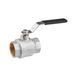 Кран шаровый Kroner 1 1/2" ВВ PN40 ручка никелированная