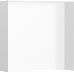 Фото Hansgrohe XtraStoris Minimalistic Настінна ніша з відкритою рамкою 30х30х10см Matt White (56073700)