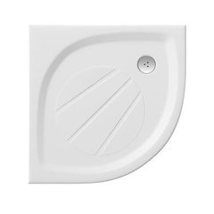 Фото Піддон для душових кабін Ravak GALAXY ELIPSO Pro 100, напівкруглий, литий мармур, XA23AA01010