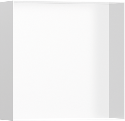 Фото Hansgrohe XtraStoris Minimalistic Настінна ніша з відкритою рамкою 30х30х10см Matt White (56073700)
