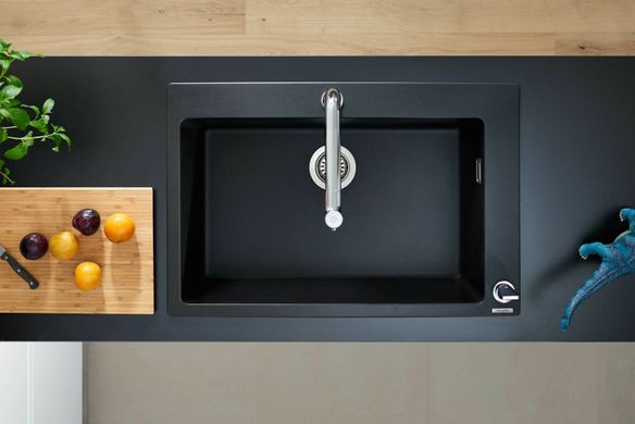 Фото Вбудована кухонна мийка Hansgrohe S51 43313170, 660, чорний графіт