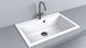 Фото Гранитная кухонная мойка Fancy Marble Jersey 760, 76х50, white