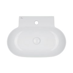 Раковина Qtap Cardinal 565х400х130 White с донным клапаном QT0411K177W