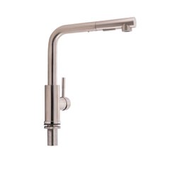 Фото Смеситель для кухни Qtap Karuska с выдвижным изливом QTKAR91103FN Brushed Nickel PVD