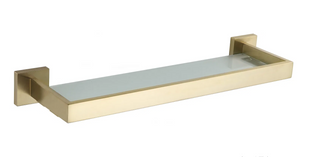 Фото Полка стеклянная VBI JUPITER BRUSH GOLD (VBI-040609BG)