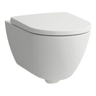 Фото Підвісний безобідковий унітаз Laufen PRO X Rimless/Silent Flush із сидінням Slow-closing, білий (H8668600000001)
