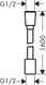Шланг для душа Hansgrohe Designflex 160 см шлифованный чёрный хром (28260340) Фото 5 из 5